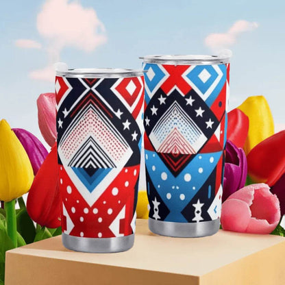American Flag Car Cup - 600ML Patriotic Mug - Iron Phoenix GHG
