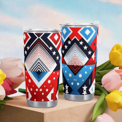 American Flag Car Cup - 600ML Patriotic Mug - Iron Phoenix GHG