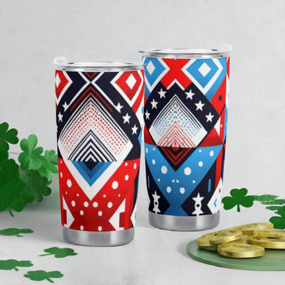American Flag Car Cup - 600ML Patriotic Mug - Iron Phoenix GHG