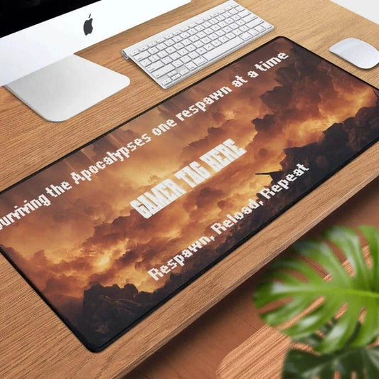 Apocalypse Gaming Mat | Personalized XL Survival Desk Pad - Iron Phoenix GHG
