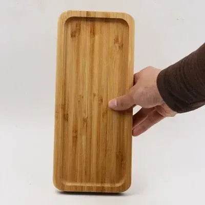 Bamboo Wooden Rectangular Serving Tray - Eco Gamer Decor Gear - Iron Phoenix GHG