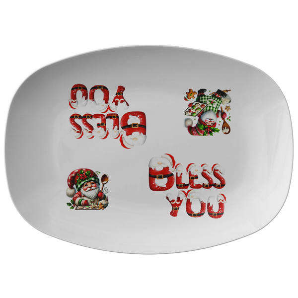 Festive Santa Platter - Holiday Healing Decor