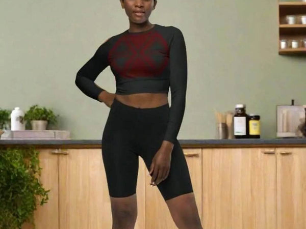 "Geo-Logo" Geometric Crop Top | Iron Phoenix GHG - Iron Phoenix GHG
