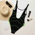 "Neon Grid" One-Piece Swimsuit | Iron Phoenix - Image 5