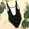 "Neon Grid" One-Piece Swimsuit | Iron Phoenix - Image 6