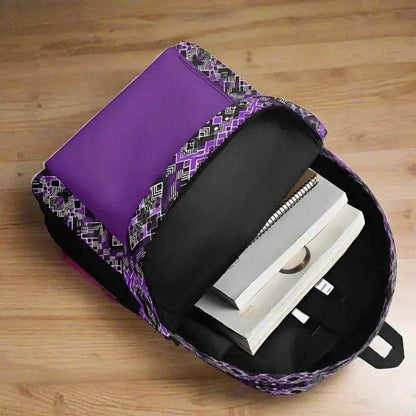 Black & Purple Backpack - Gaming, Sports & Calm Style - Iron Phoenix GHG