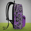 Purple Glitch Backpack | Modern Cyberpunk School Bag - Image 3