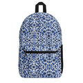 Blue Mosaic Backpack | Artistic School and Travel Bag - Image 1