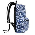 Blue Mosaic Backpack | Artistic School and Travel Bag - Image 6