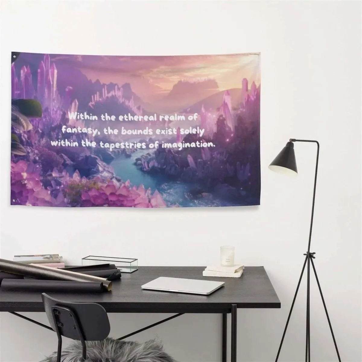 Bohemian Tapestry Wall Art - Ethereal Gamer Decor for Fantasy Lovers - Iron Phoenix GHG