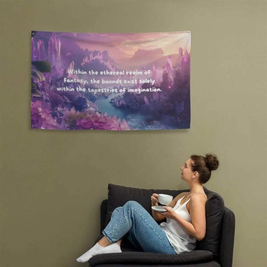 Bohemian Tapestry Wall Art - Ethereal Gamer Decor for Fantasy Lovers - Iron Phoenix GHG