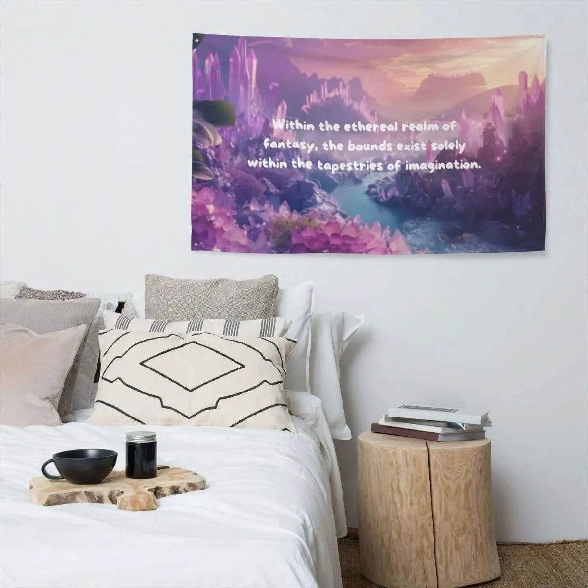 Bohemian Tapestry Wall Art - Ethereal Gamer Decor for Fantasy Lovers - Iron Phoenix GHG