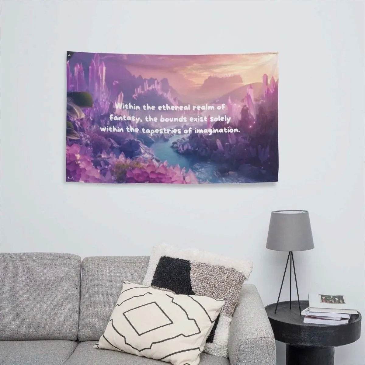 Bohemian Tapestry Wall Art - Ethereal Gamer Decor for Fantasy Lovers - Iron Phoenix GHG
