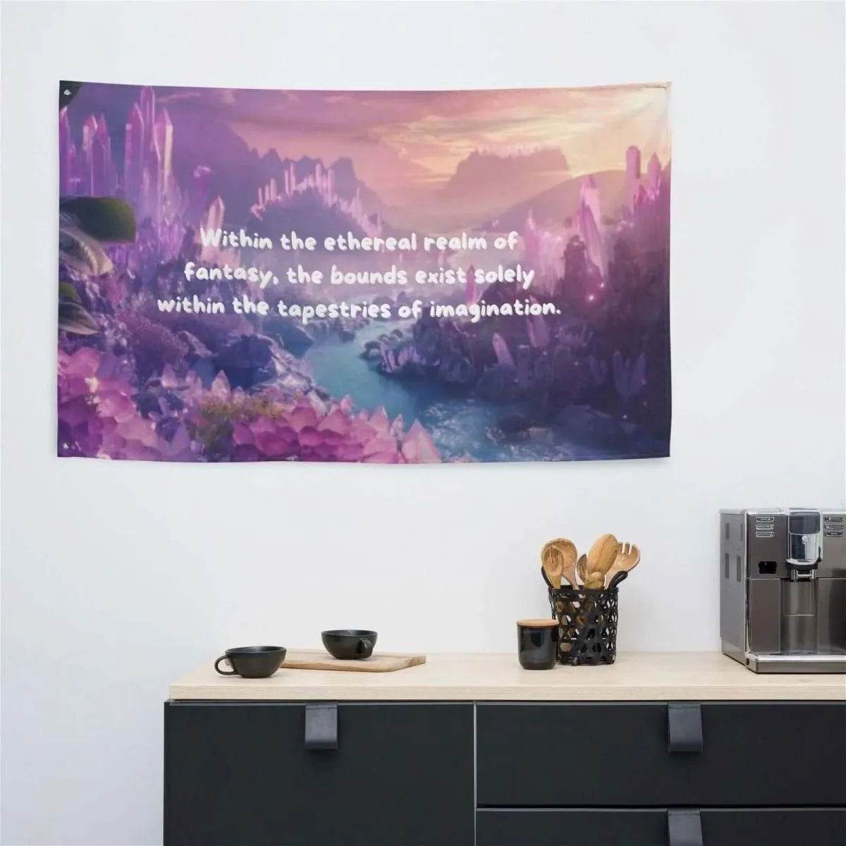 Bohemian Tapestry Wall Art - Ethereal Gamer Decor for Fantasy Lovers - Iron Phoenix GHG