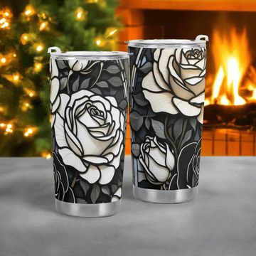 "Vintage Rose" Tumbler by Shadowseeker | Iron Phoenix GHG