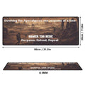 Apocalypse Survival Desk Mat | Personalized Gamer Pad - Image 3