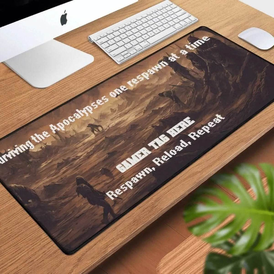 Apocalypse Survival Desk Mat | Personalized Gamer Pad - Iron Phoenix GHG