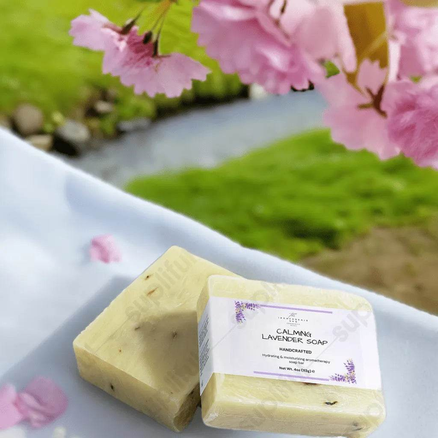 Calming Lavender Soap 4oz, Organic, Tranquil Skin - Iron Phoenix GHG