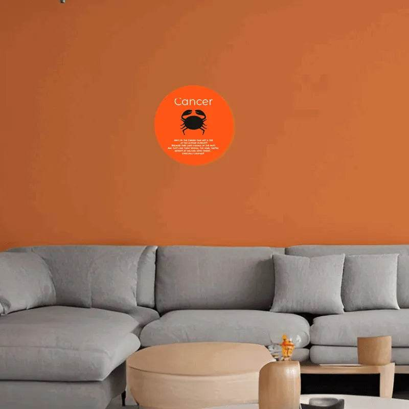 Cancer Zodiac Wood Sign | Funny Astrology Home Decor Gift - Iron Phoenix GHG