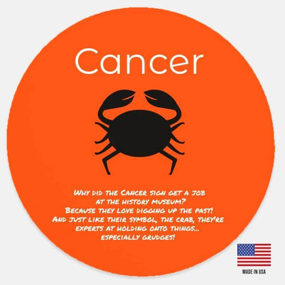 Cancer Zodiac Wooden Sign Astrological Home Decor - Iron Phoenix GHG