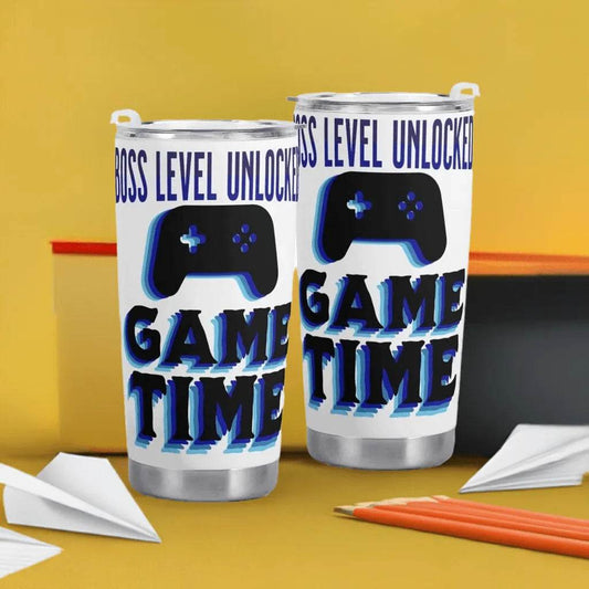 Car Cup Holder for Gamers - Galactic Design Travel Mug with Heat Retention - Iron Phoenix GHG