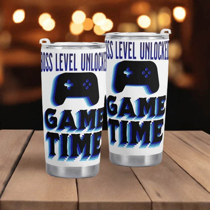Car Cup Holder for Gamers - Galactic Design Travel Mug with Heat Retention - Iron Phoenix GHG