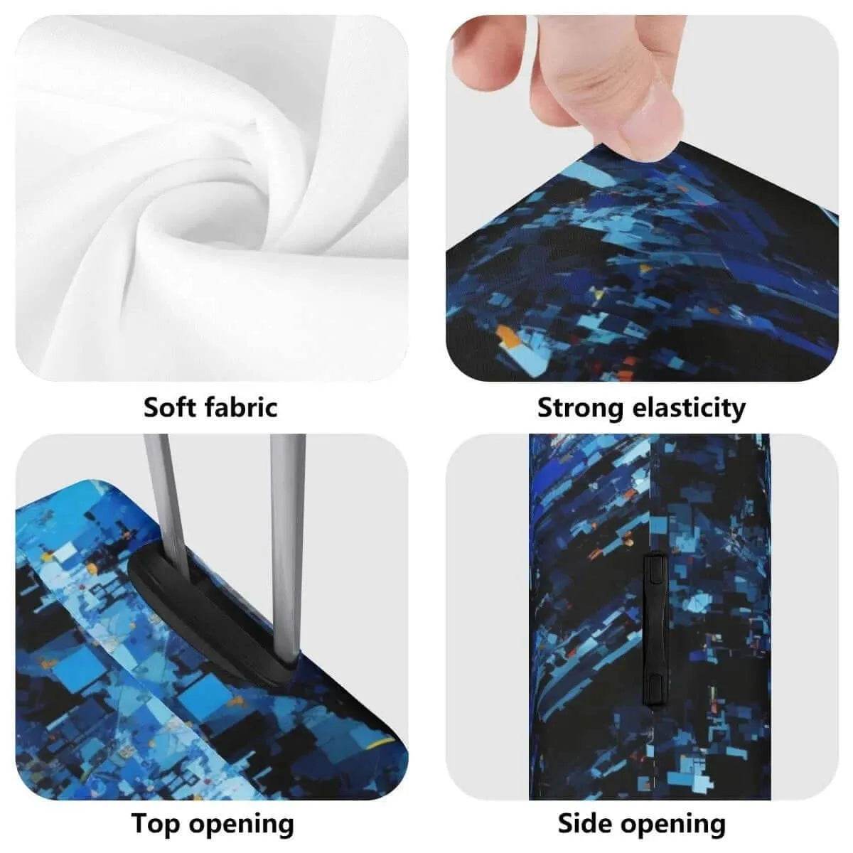 Cave Crystal Luggage Cover - Gaming, Sports & Calm Style - Iron Phoenix GHG