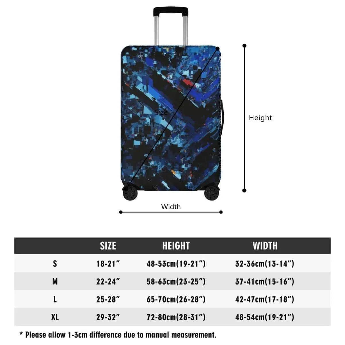 Cave Crystal Luggage Cover - Gaming, Sports & Calm Style - Iron Phoenix GHG
