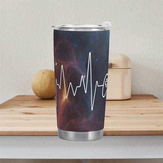 Celestial Heartbeat Gamer Car Cup - Gaming, Sports & Calm Comfort - Iron Phoenix GHG