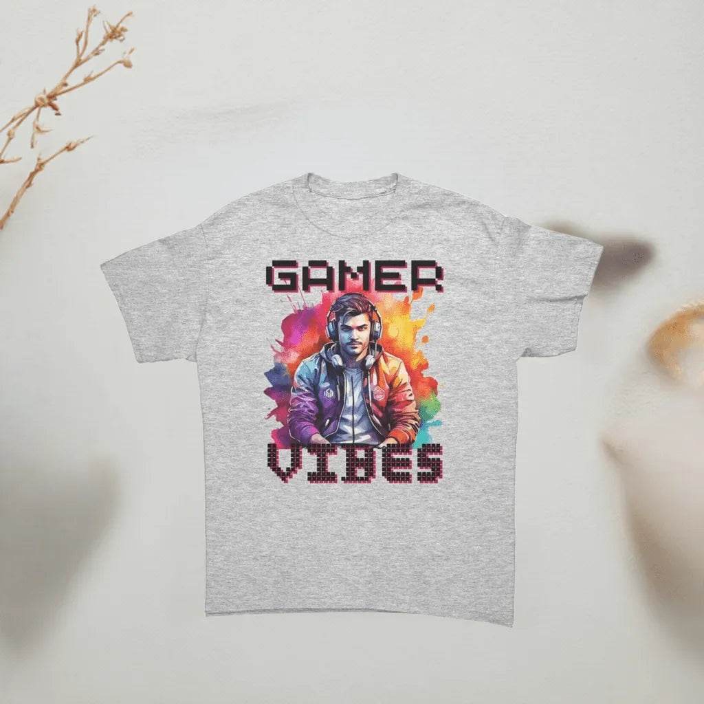 Classic Fit Men’s Gamer Vibes T-Shirt - Cotton - Iron Phoenix GHG