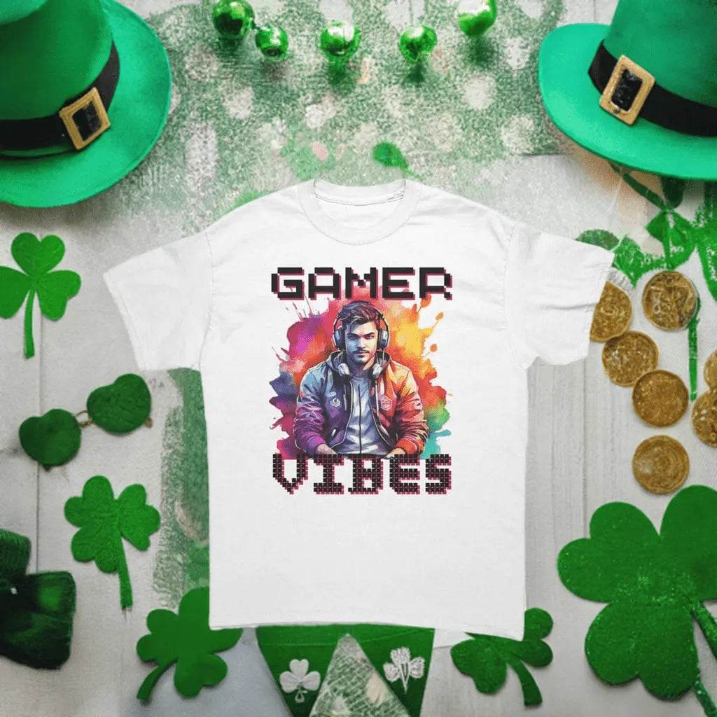Classic Fit Men’s Gamer Vibes T-Shirt - Cotton - Iron Phoenix GHG