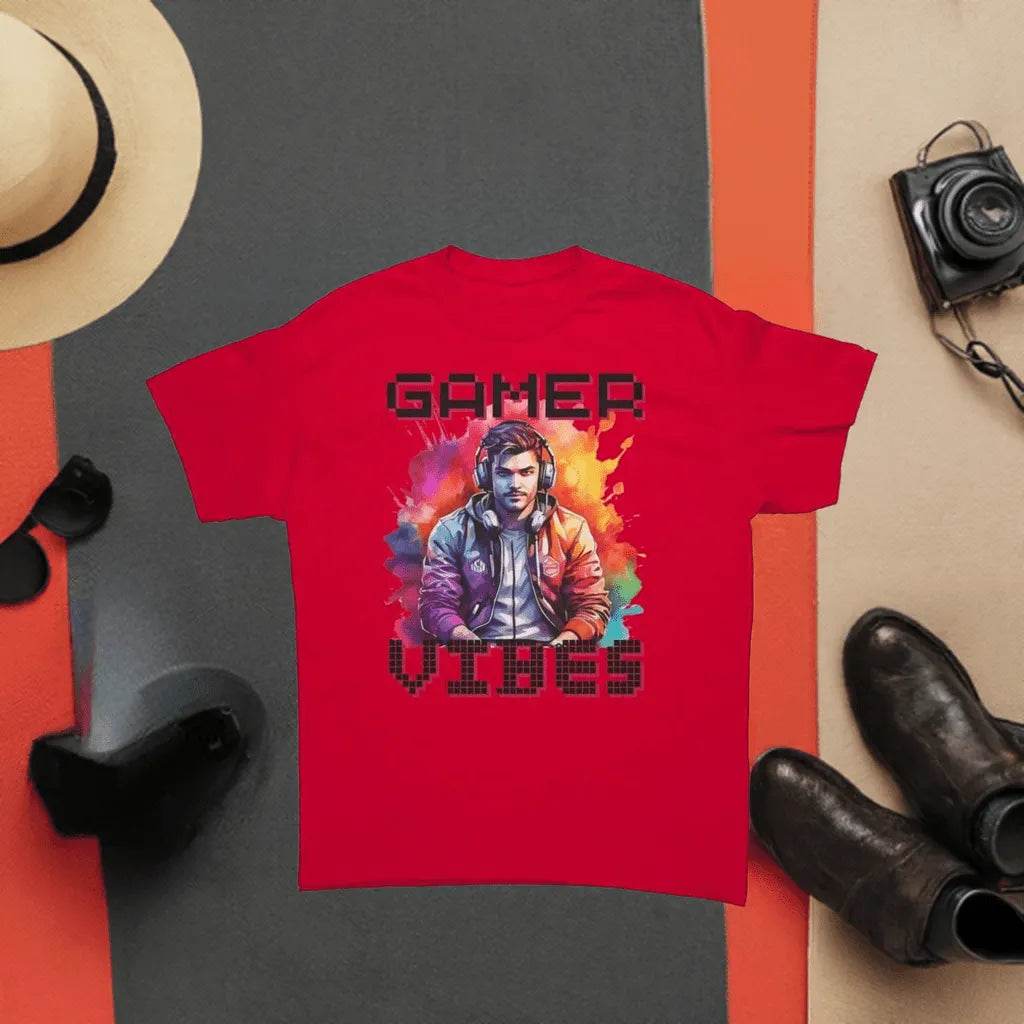 Classic Fit Men’s Gamer Vibes T-Shirt - Cotton - Iron Phoenix GHG