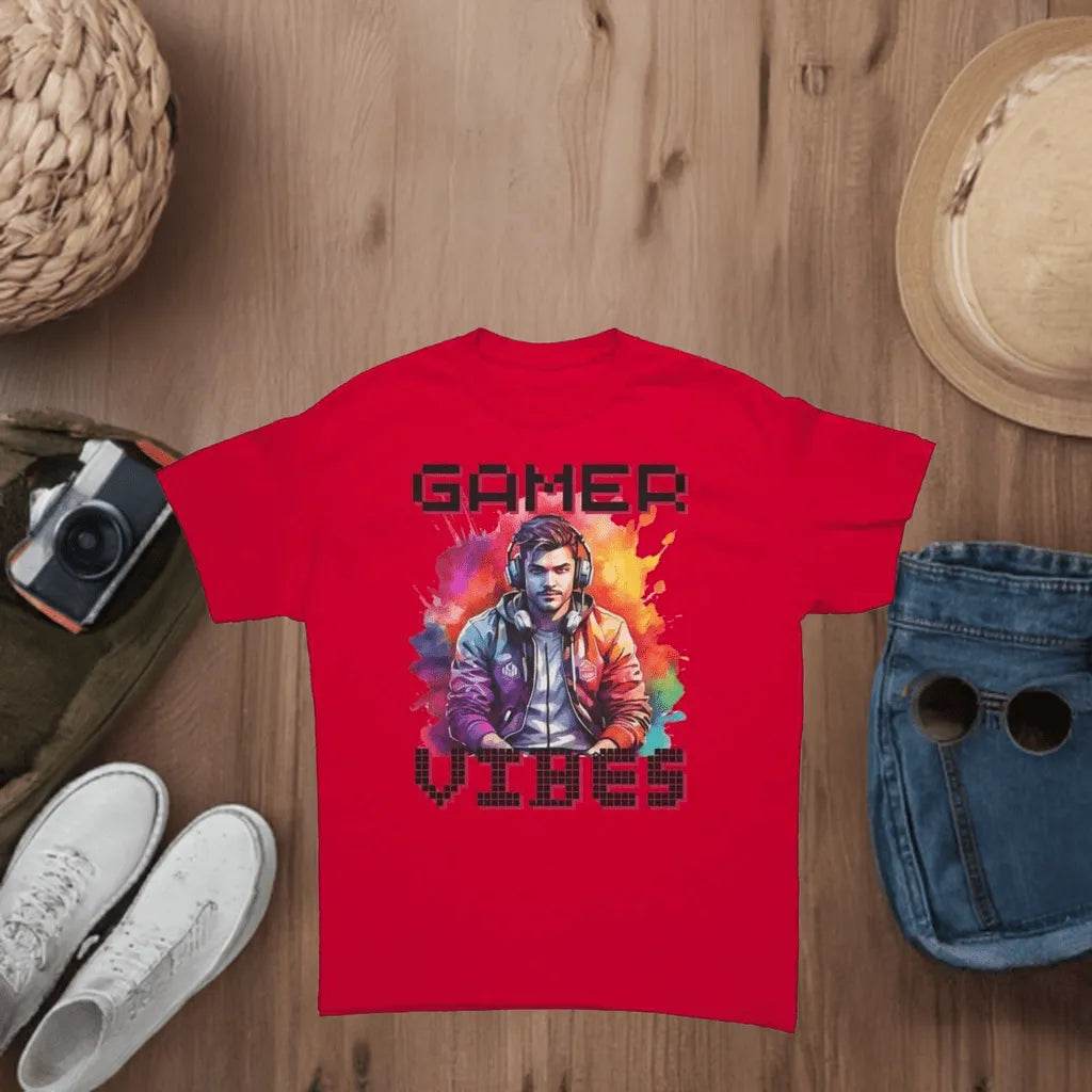 Classic Fit Men’s Gamer Vibes T-Shirt - Cotton - Iron Phoenix GHG