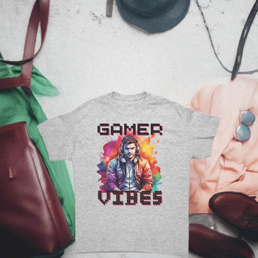 Classic Fit Men’s Gamer Vibes T-Shirt - Cotton - Iron Phoenix GHG