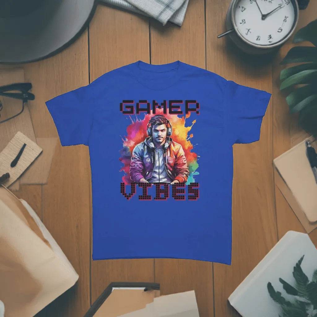 Classic Fit Men’s Gamer Vibes T-Shirt - Cotton - Iron Phoenix GHG