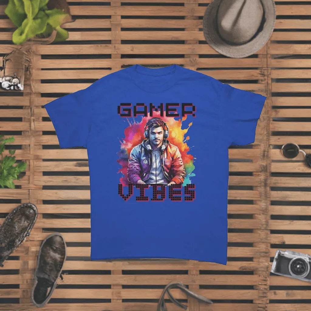 Classic Fit Men’s Gamer Vibes T-Shirt - Cotton - Iron Phoenix GHG