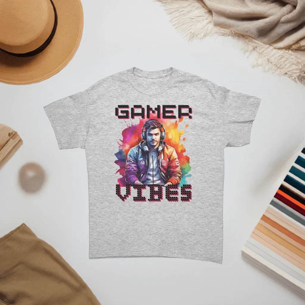 Classic Fit Men’s Gamer Vibes T-Shirt - Cotton - Iron Phoenix GHG