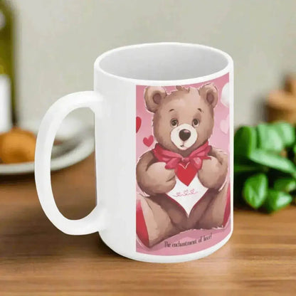 Coffee Mug with cute Teddy Bear - 15oz Gaming, Sports & Calm Joy - Iron Phoenix GHG