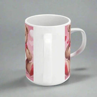 Teddy Bear Love Mug | Cute Valentines Day Coffee Cup - Iron Phoenix GHG