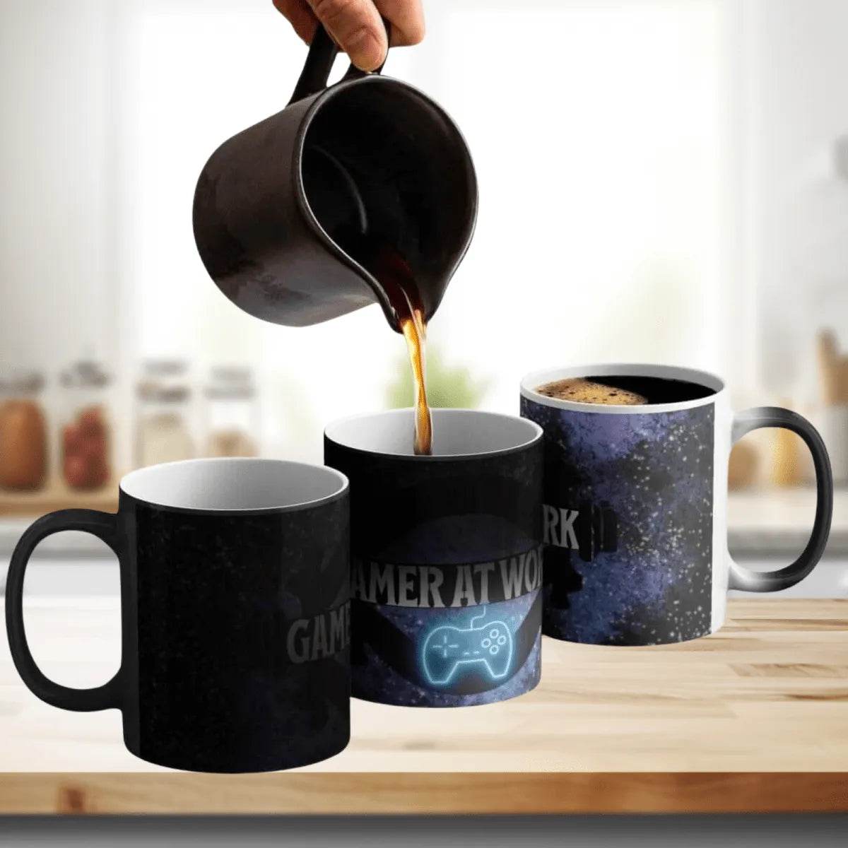 Color Changing Gamer Mug - Fun Thermal Cup for Gamers at Work - Iron Phoenix GHG