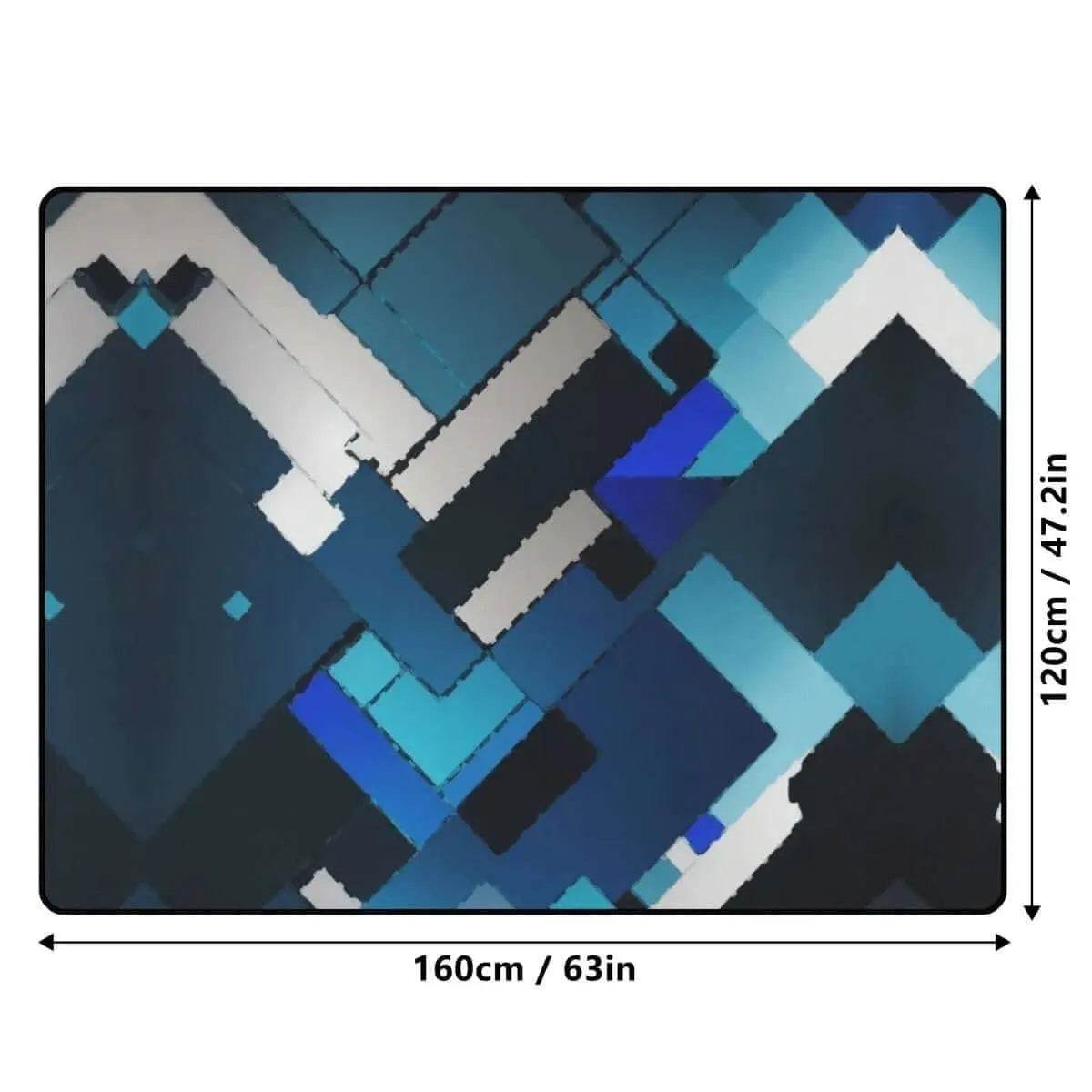 Comfy Chic Geometric Area Rug - Stylish Gaming Comfort - Iron Phoenix GHG