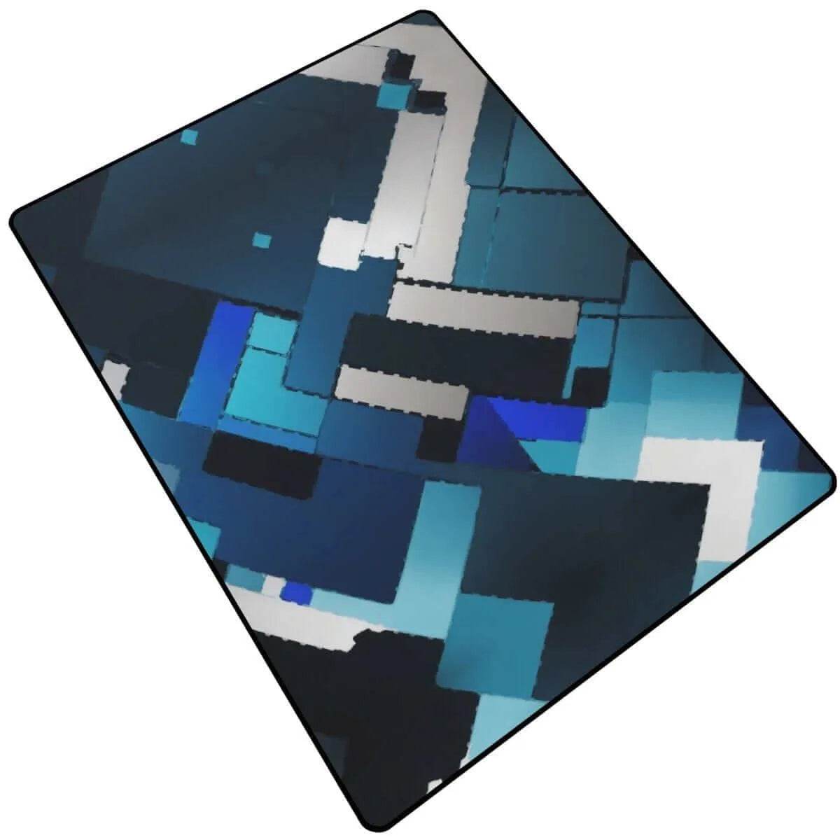 Comfy Chic Geometric Area Rug - Stylish Gaming Comfort - Iron Phoenix GHG