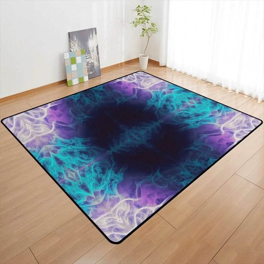 Galactic Whispers Rug | Cosmic Yoga and Gaming Mat - Iron Phoenix GHG