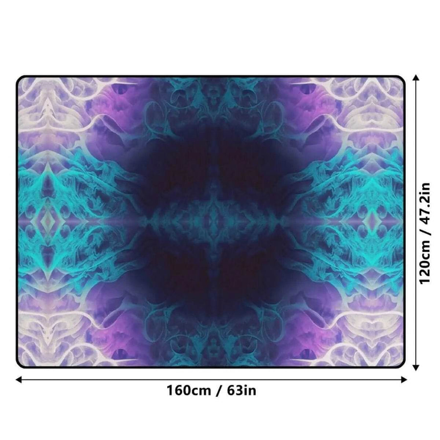 Galactic Whispers Rug | Cosmic Yoga and Gaming Mat - Iron Phoenix GHG