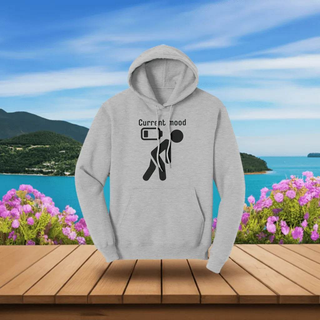 Funny "Current Mood" Gamer Hoodie - Iron Phoenix GHG