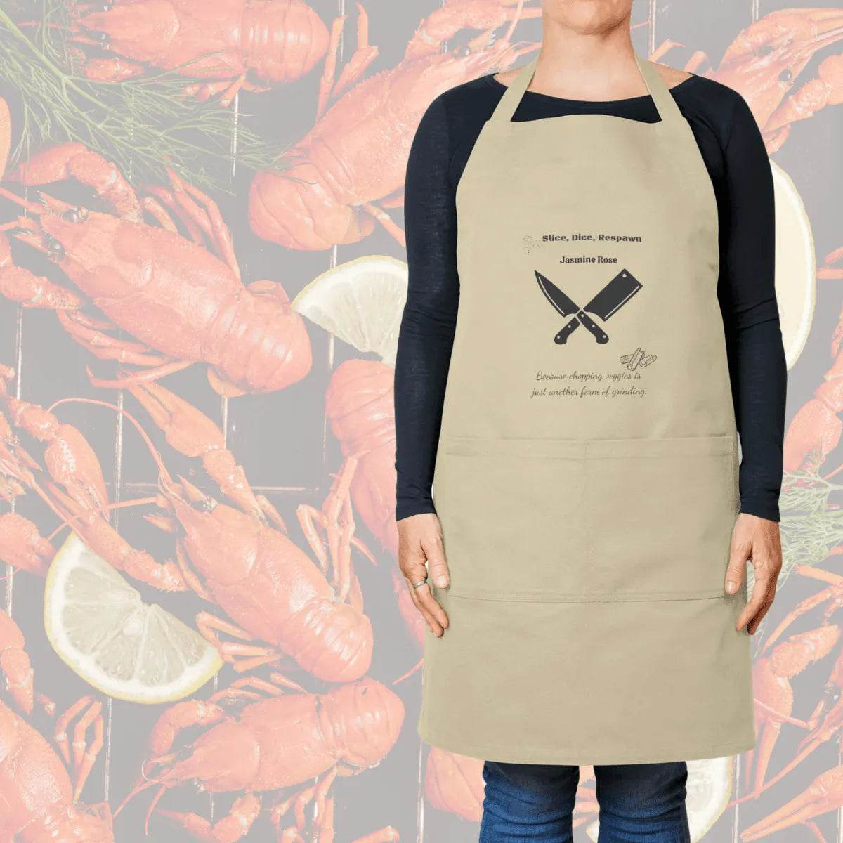 Custom Gaming Apron - Humorous Kitchen Gift for Gamers Cooking Enthusiasts - Iron Phoenix GHG