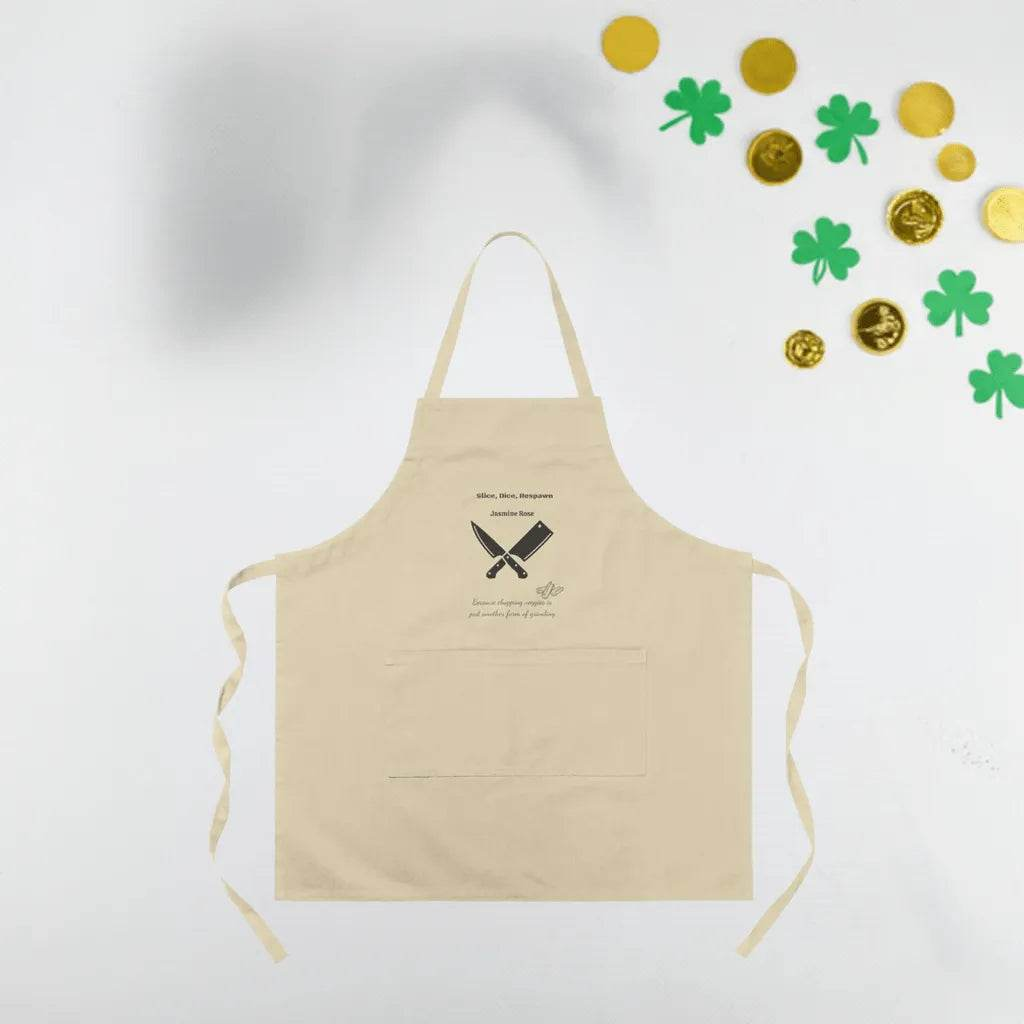 Custom Gaming Apron - Humorous Kitchen Gift for Gamers Cooking Enthusiasts - Iron Phoenix GHG