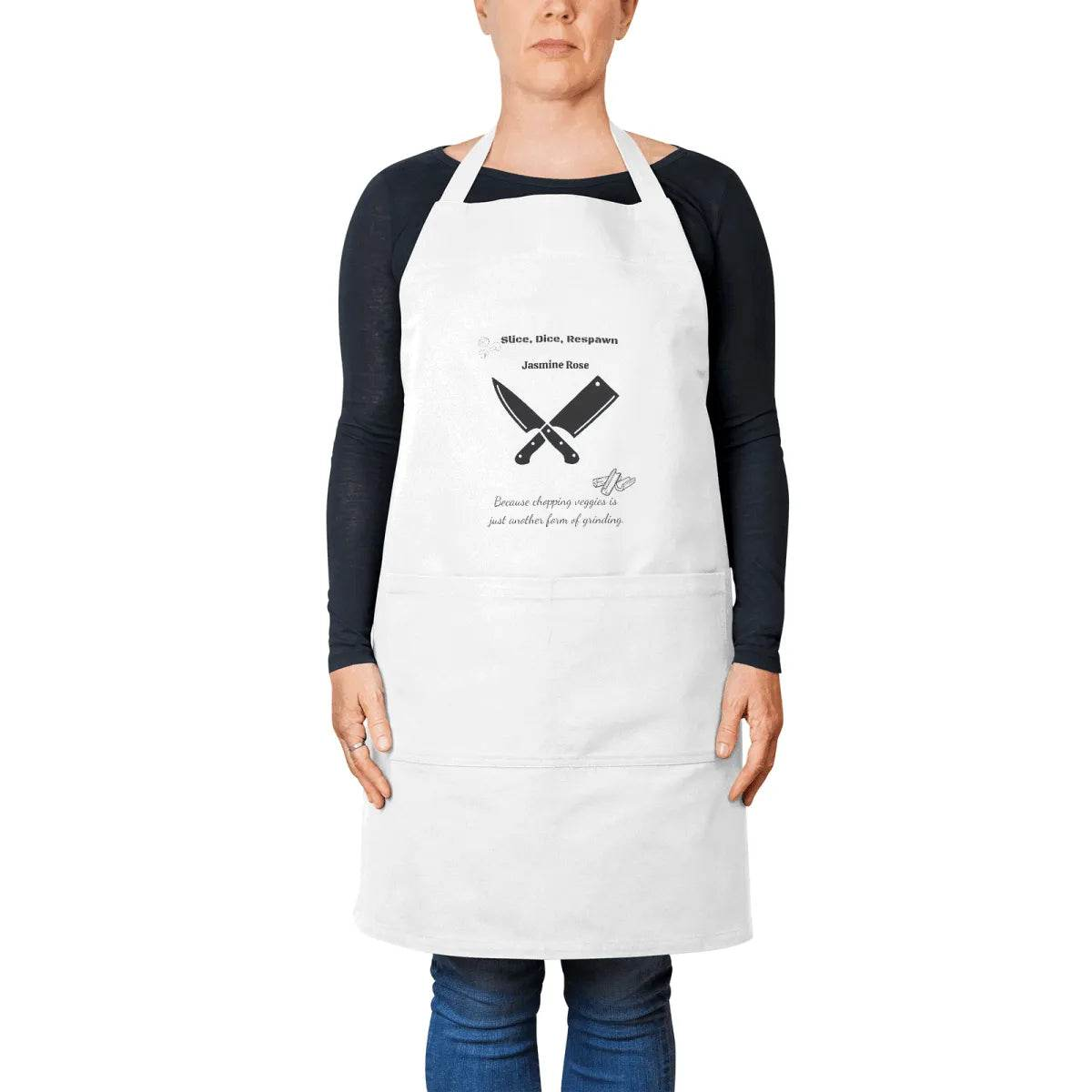Custom Gaming Apron - Humorous Kitchen Gift for Gamers Cooking Enthusiasts - Iron Phoenix GHG