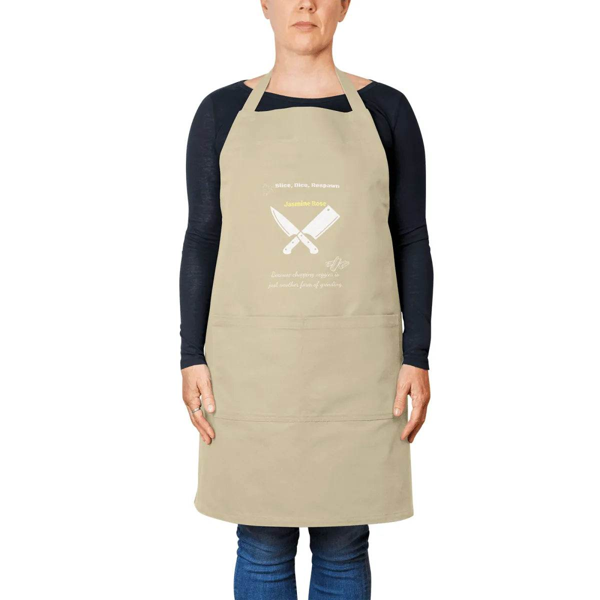 Custom Gaming Apron - Humorous Kitchen Gift for Gamers Cooking Enthusiasts - Iron Phoenix GHG