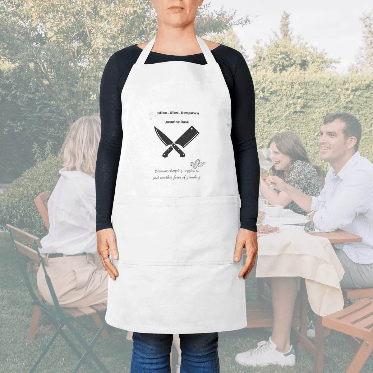 Custom Gaming Apron - Humorous Kitchen Gift for Gamers Cooking Enthusiasts - Iron Phoenix GHG